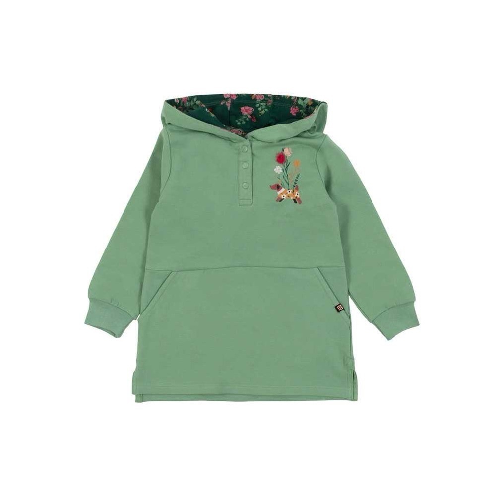 NWT- Sage Baby Tunic Hoodie with Floral Lining​​​​